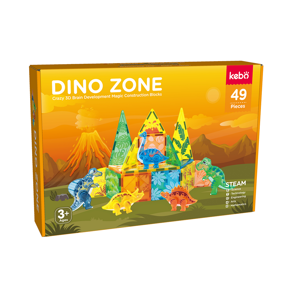 Dino Zone Magnetic Tiles