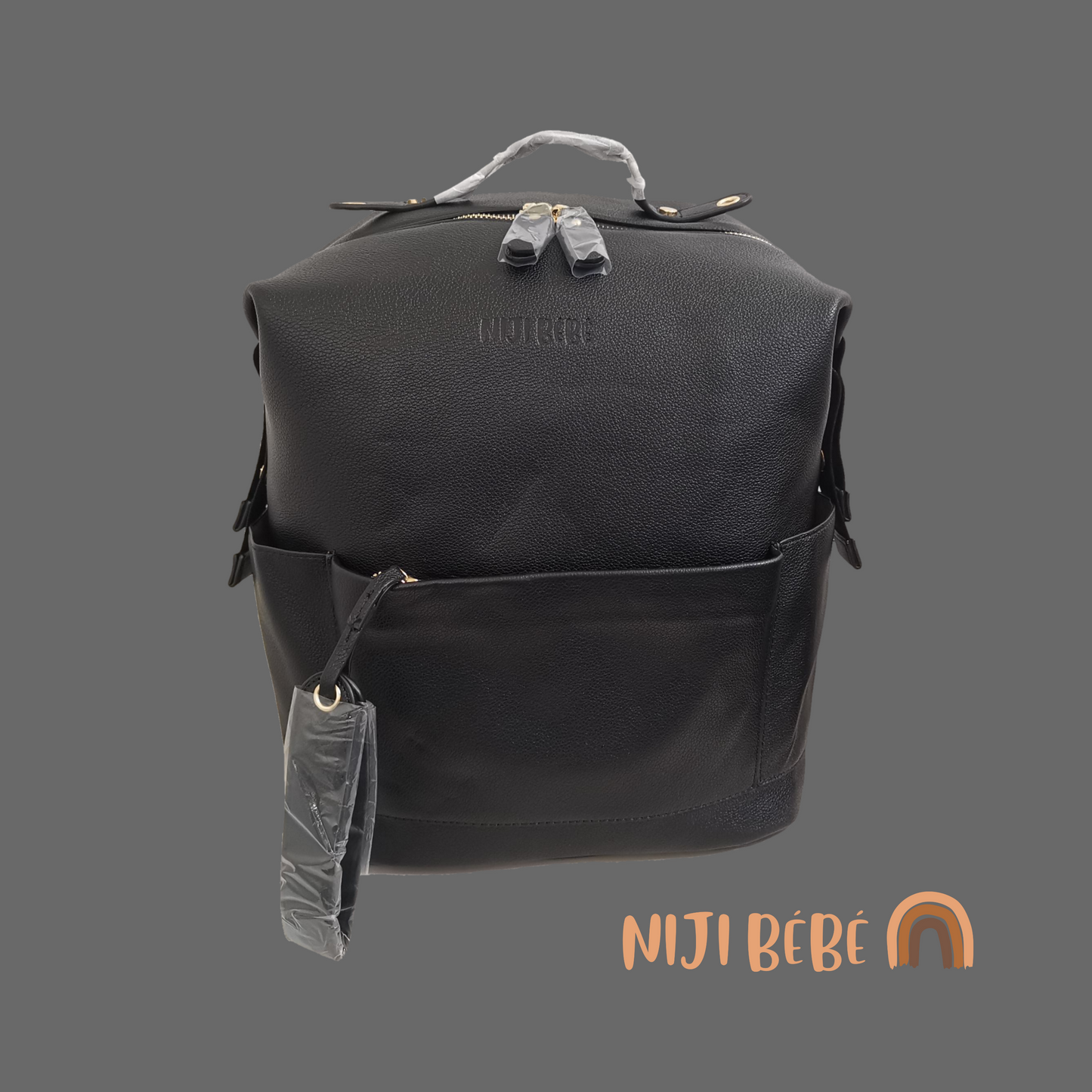 Vegan Leather Diaper Bag by Niji Bébé