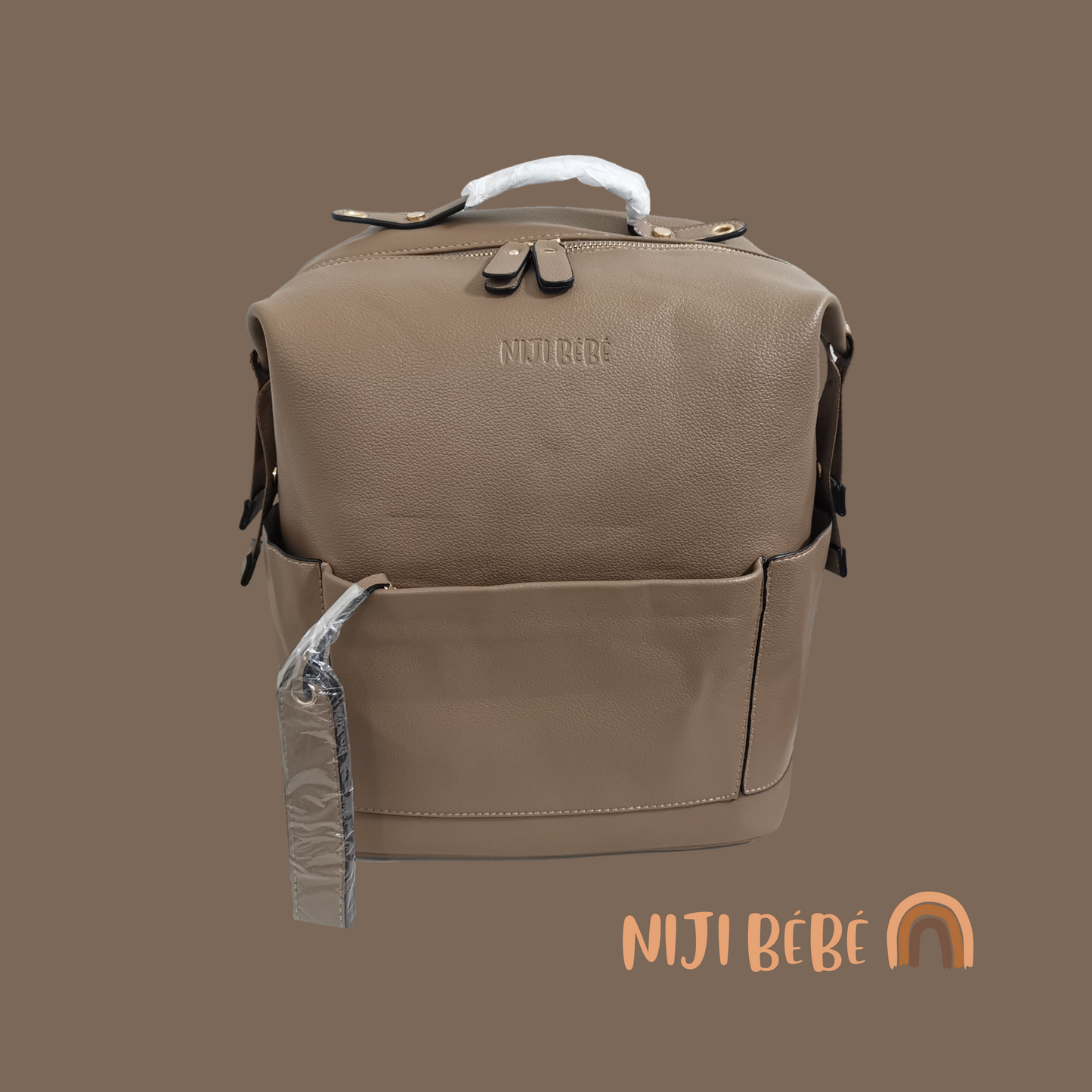 Vegan Leather Diaper Bag by Niji Bébé