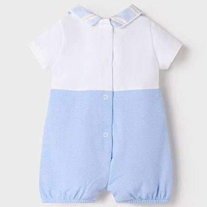 [As-Is] Baby Boy Sky Blue Romper