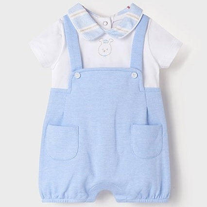 [As-Is] Baby Boy Sky Blue Romper