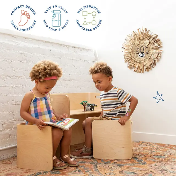 Multipurpose Play Table and Chairs Set