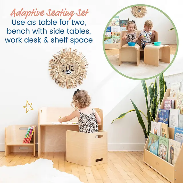 Multipurpose Play Table and Chairs Set