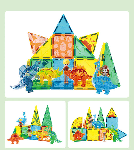 Dino Zone Magnetic Tiles
