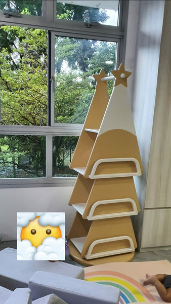 Christmas Tree Rotating Bookcase