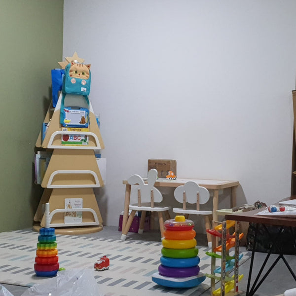 Christmas Tree Rotating Bookcase