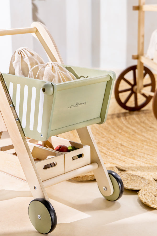 Wooden Shopping Cart