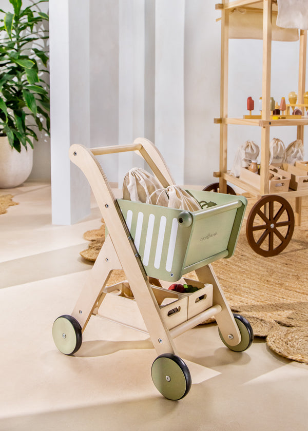 Wooden Shopping Cart
