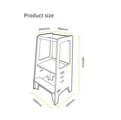 Montessori Gym Learning Tower with Ramp